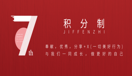 積分制7周年！來看看有哪些你想要的！